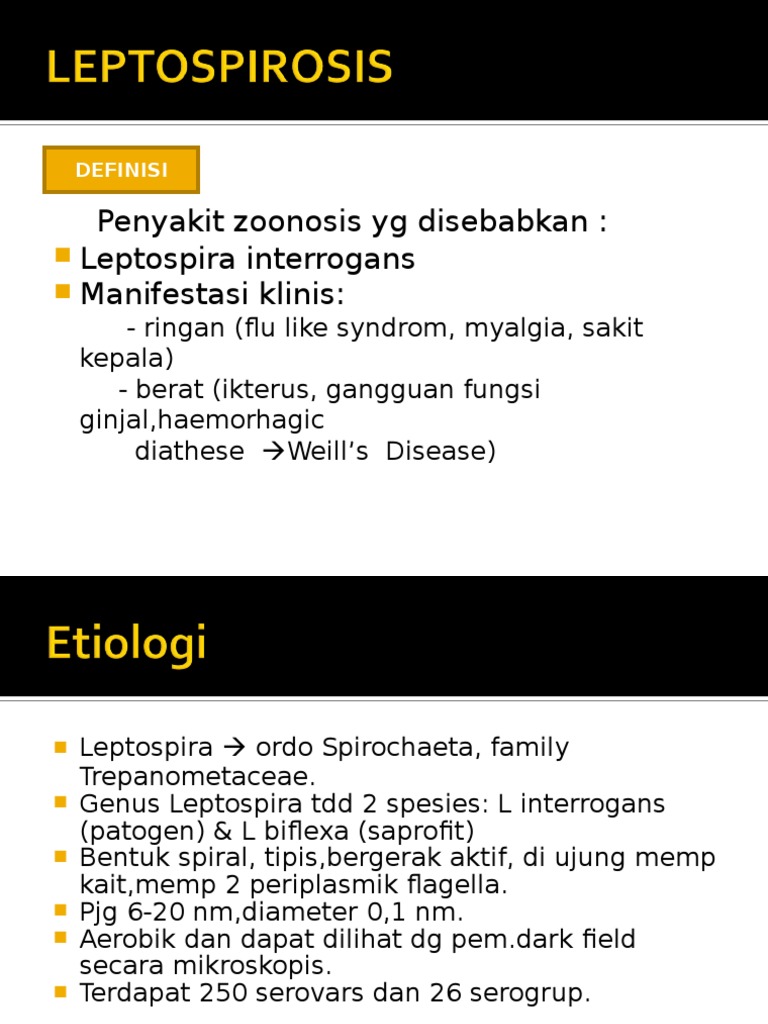Leptospirosis | PDF