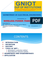 Wireless Power Transmission: Department of Electrical Engineering