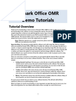 Remark Office OMR Demo Tutorial PDF