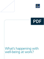 What's Happening With Well-Being at Work?: Change Agenda