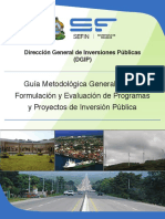UNIDAD 1 - Guía Formulación y Evaluación de Programas y Proyectos de Inversión Pública