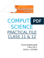 Class 12 Practical File