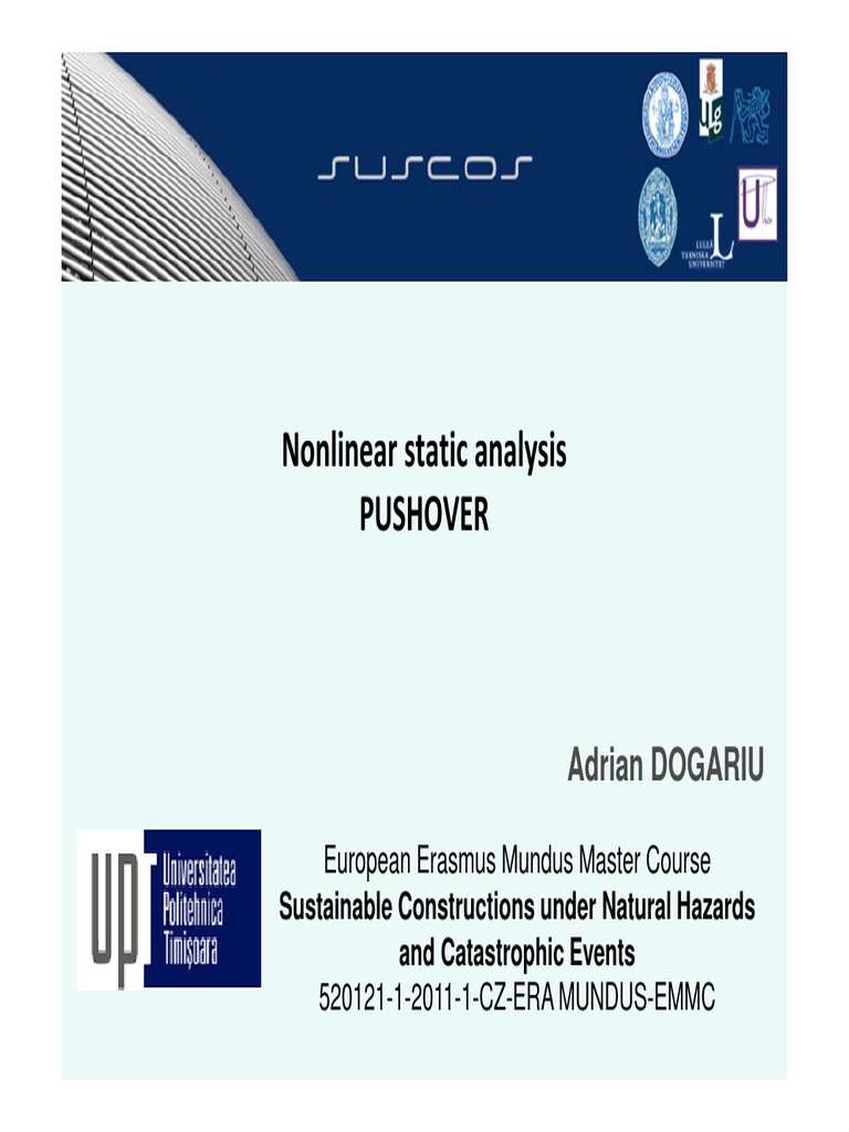 Nonlinear Static Analysis (Pushover) Guide | PDF | Bending | Elasticity ...