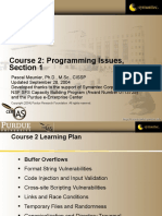 Course 2: Programming Issues, Section 1