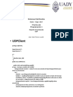 Reporte de Practicas en Sockets UDP 