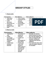 Leadership Styles Master Template