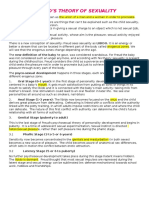 Sigmund Freud'S Theory of Sexuality: Oral Stage (0-1 Year) : in The First Stage of Personality Development The Libido Is