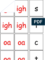 Phoneme Igh and Oa Word Card