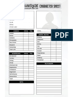 Character Sheet: Academic Rating Pool General Abilities Rating Pool