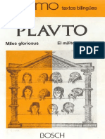 Plauto El Militar Fanfarron Ed Bilingue de J I Ciruelo PDF