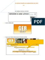 Orientação para Manutenção de Parâmetros Do Cdce