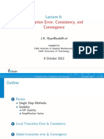 Truncation Error, Consistency, and Convergence: J.K. Ryan@tudelft - NL