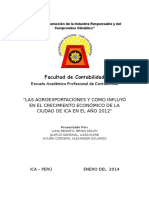 Trabajo de Investigación - Agroexportaciones y Crecimiento Económico