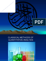 Classical Method of Quatitative Analysis - Atia Tahir