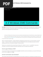 A To Z List of Windows CMD Commands - Command Line Reference