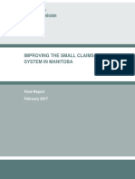 Small Claims Final Report
