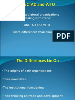 Two Multilateral Organizations Dealing With Trade: Unctad and Wto More Differences Than Similarities