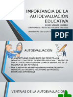 Importancia de La Autoevaluación Educativa