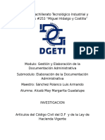 Articulos Del Codigo Civil Del D.F y Articulos de La Ley Vigente de Hacienda