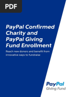Paypal Giving Fund Enrollment Guide