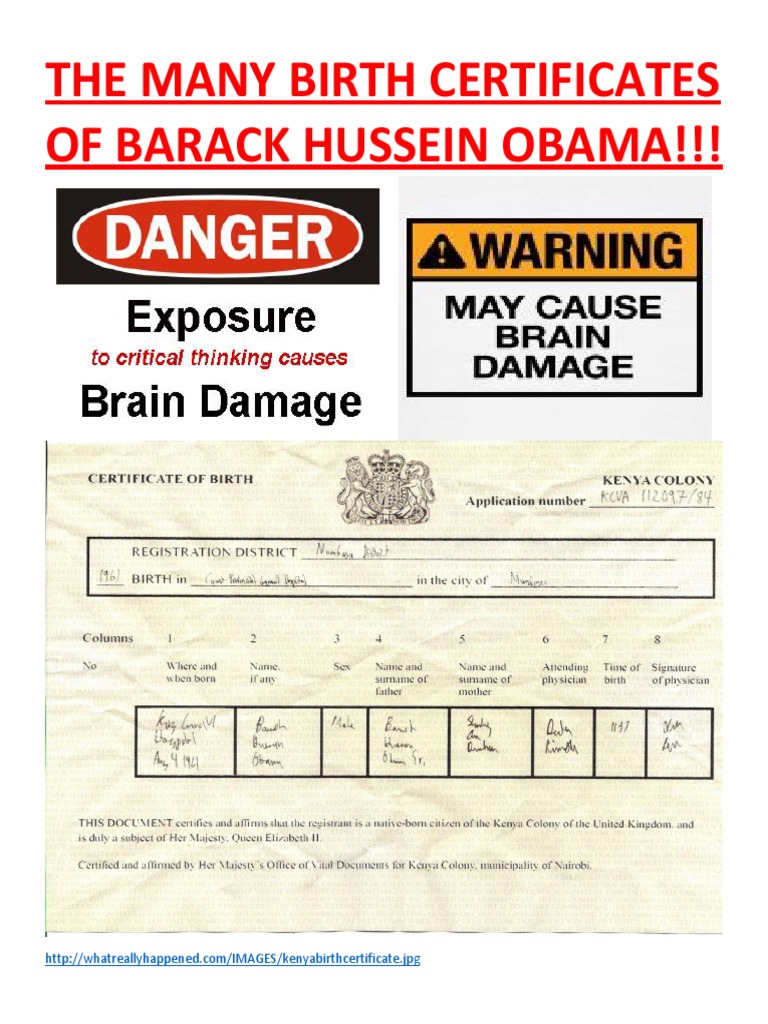 barack obama birth certificate pdf download