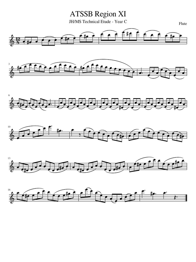 ATSSB Region XI For Flute PDF