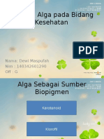 Peranan Alga Pada Bidang Kesehatan