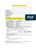 Registro Sin Evaluación (Modelo para PIP INSN)