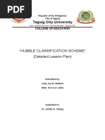 Taguig City University: "Hubble Classification Scheme" (Detailed Lesson Plan)