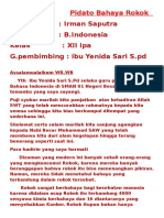 Pidato Bahaya Rokok