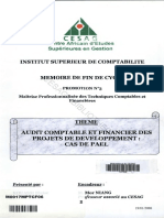Audit Comptable Et Financier Des Projets de Développement