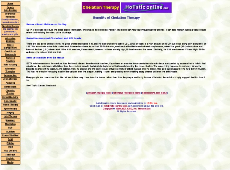 Biological Chelation Therapy Research Paper