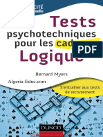 Bernard Myers-Tests Psychotechniques Pour Les Cadres - Logique