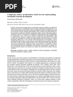 Complexity Science an Alternative World View for Understanding