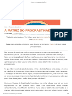 A Matriz do Procrastinador