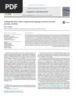 Magro, José L. (2016) - Talking Hip-Hop: When Stigmatized Language Varieties Become Prestige Varieties. Linguistics and Education 36 (2016) 16-26.