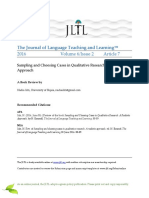 Sampling and Choosing Cases, JLTL, 2016. 552-1402-3-PB