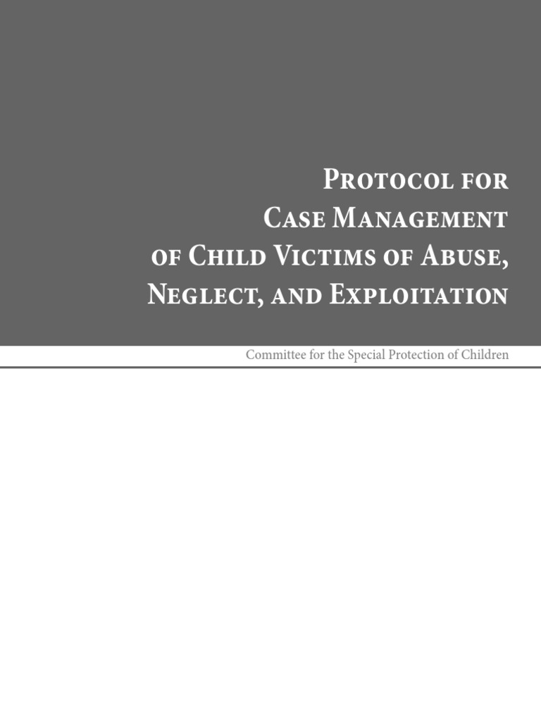 Child Victims Case Management Protocol | PDF | Child Abuse | Victimology