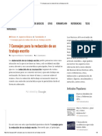 7 Consejos para La Redacción de Un Trabajo Escrito