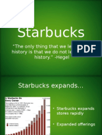 Starbucks: "The Only Thing That We Learn From History Is That We Do Not Learn From History." - Hegel