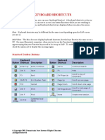 SAP Shortcut Keys PDF