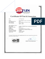 Certificate Water Hose Sunway