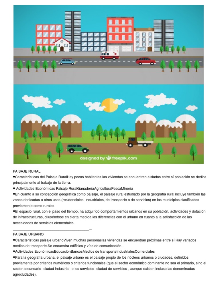 Paisaje Rural y Urbano | PDF