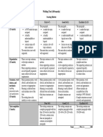 Writing Test - Scoring Rubric