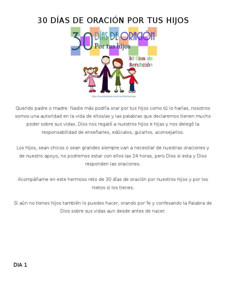 10+ 21 declaraciones que hago en oracion por mis hijos spanish edition info