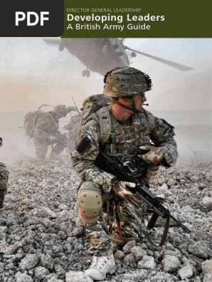 Developing Leaders A British Army Guide Leadership