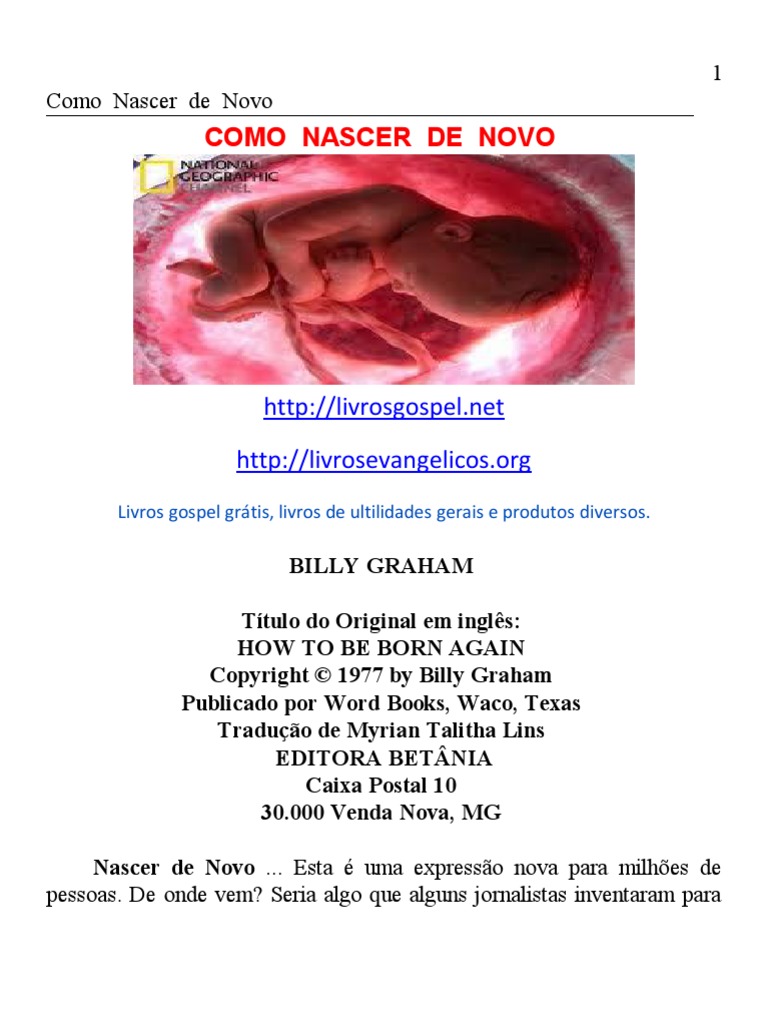 Como Nascer de Novo PDF | PDF | Deus | Fé