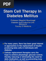  Stem Cells for the Treatment of Diabetes Mellitus