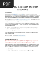 Installation and User Instructions