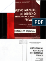 Nuevo Manual Derecho Internacional Privado - Orchansky